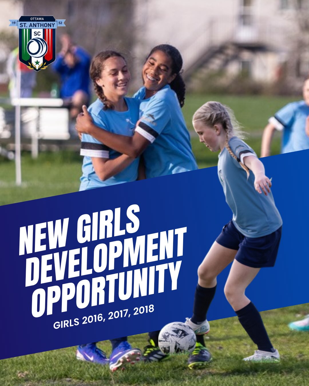 New girls development opportunity — St. Anthony's Soccer Club, Aug 2026